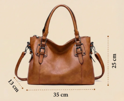 Camille | Bolsa de Mano de Cuero Suave Elegancia Diaria