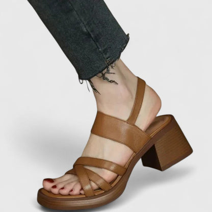 Celeste | Sandalias Ortopédicas con Tacón
