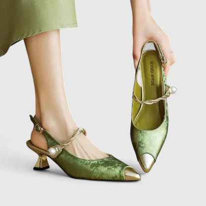 Aurélia | Mocasines Slingback Elegancia Dorada
