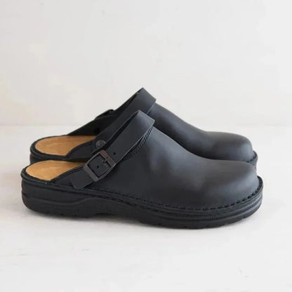 Victoire | Zuecos Ortopédicos de Cuero Natural