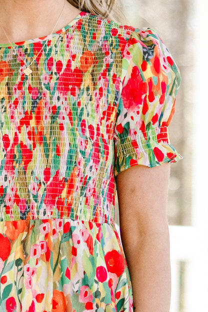Vestido Maxi Camino del Jardín Secreto, Naranja