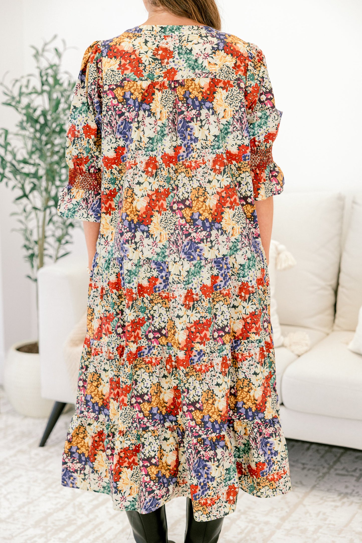 Vestido Ver La Verdad, Floral Negro