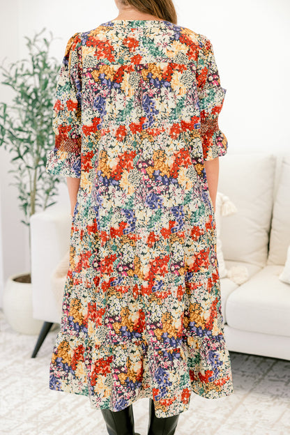Vestido Ver La Verdad, Floral Negro