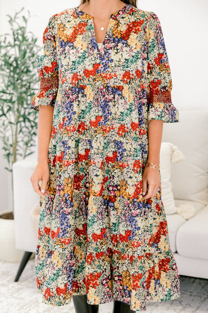 Vestido Ver La Verdad, Floral Negro