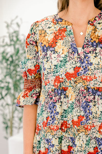 Vestido Ver La Verdad, Floral Negro