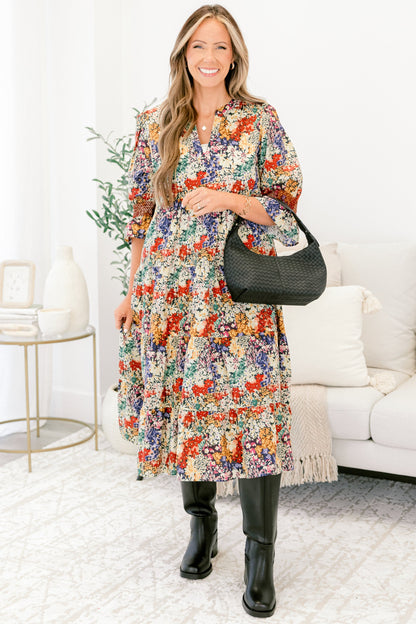 Vestido Ver La Verdad, Floral Negro