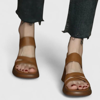 Celeste | Sandalias Ortopédicas con Tacón