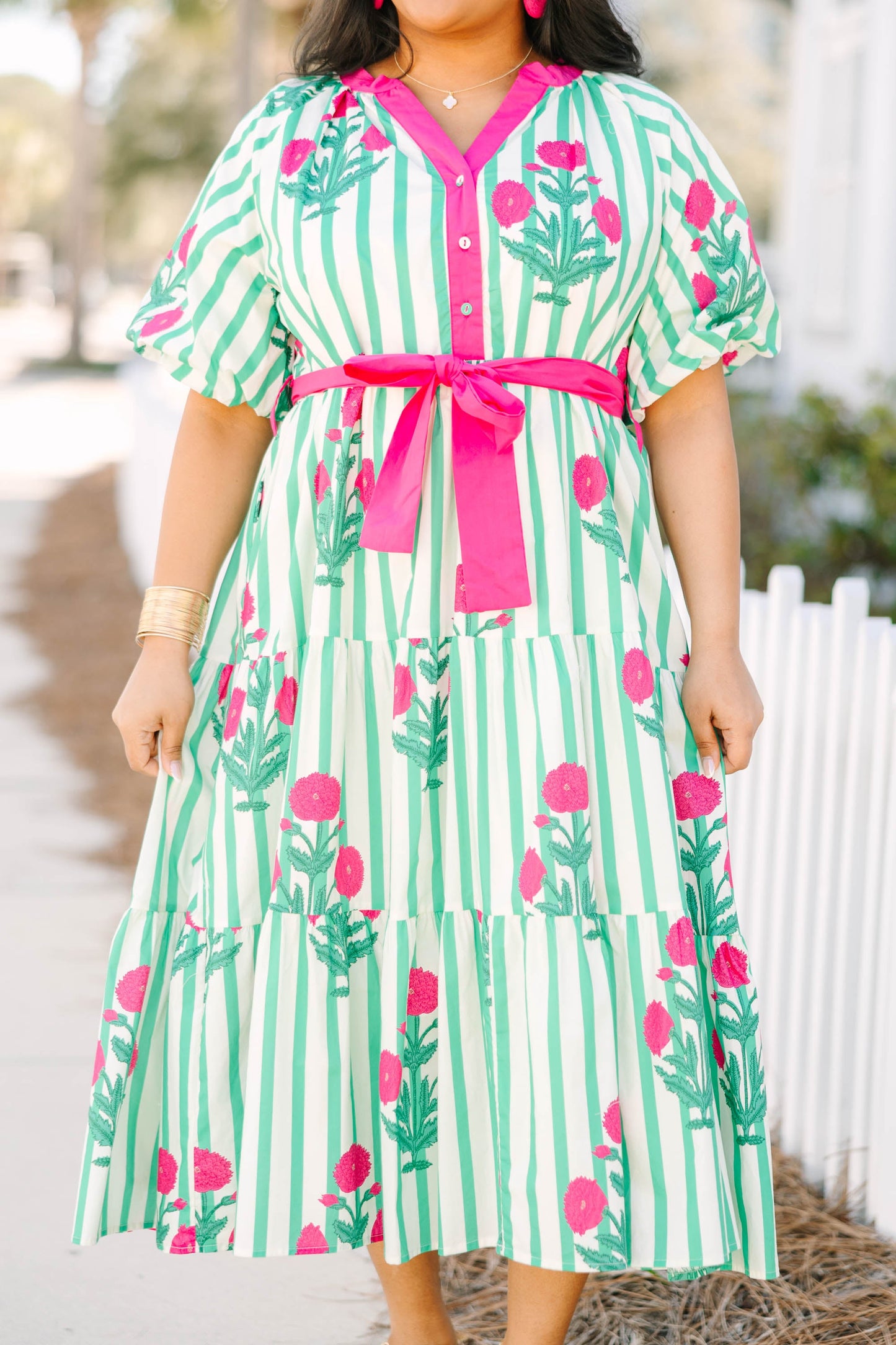 Vestido Tonos de la Costa, Verde