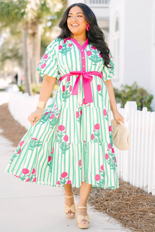 Vestido Tonos de la Costa, Verde