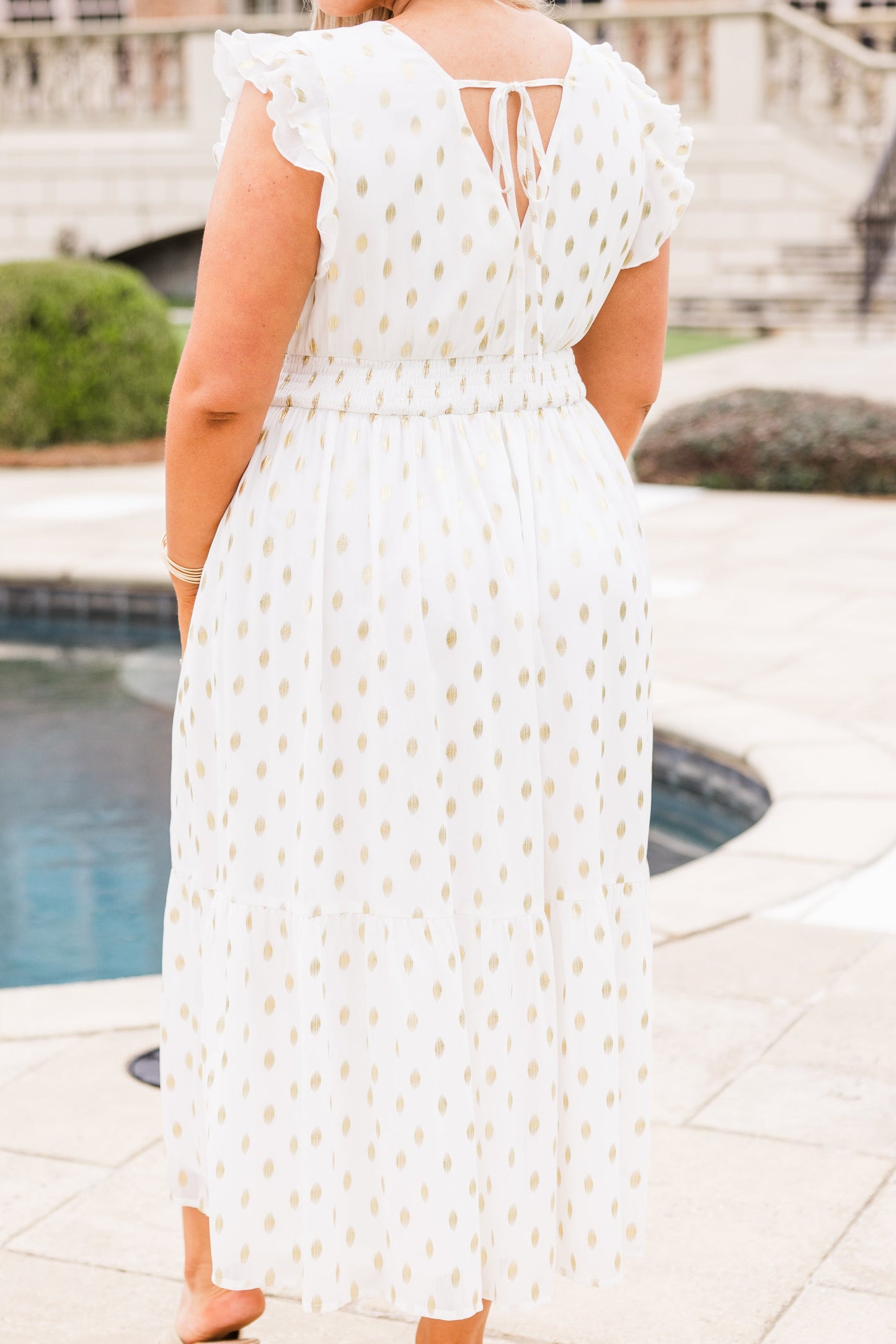 Vestido Maxi Brillante, Blanco