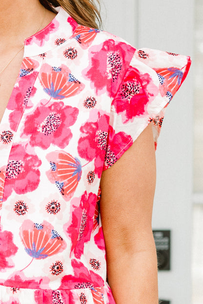 Simplemente El Vestido Midi Vibe, Fucsia
