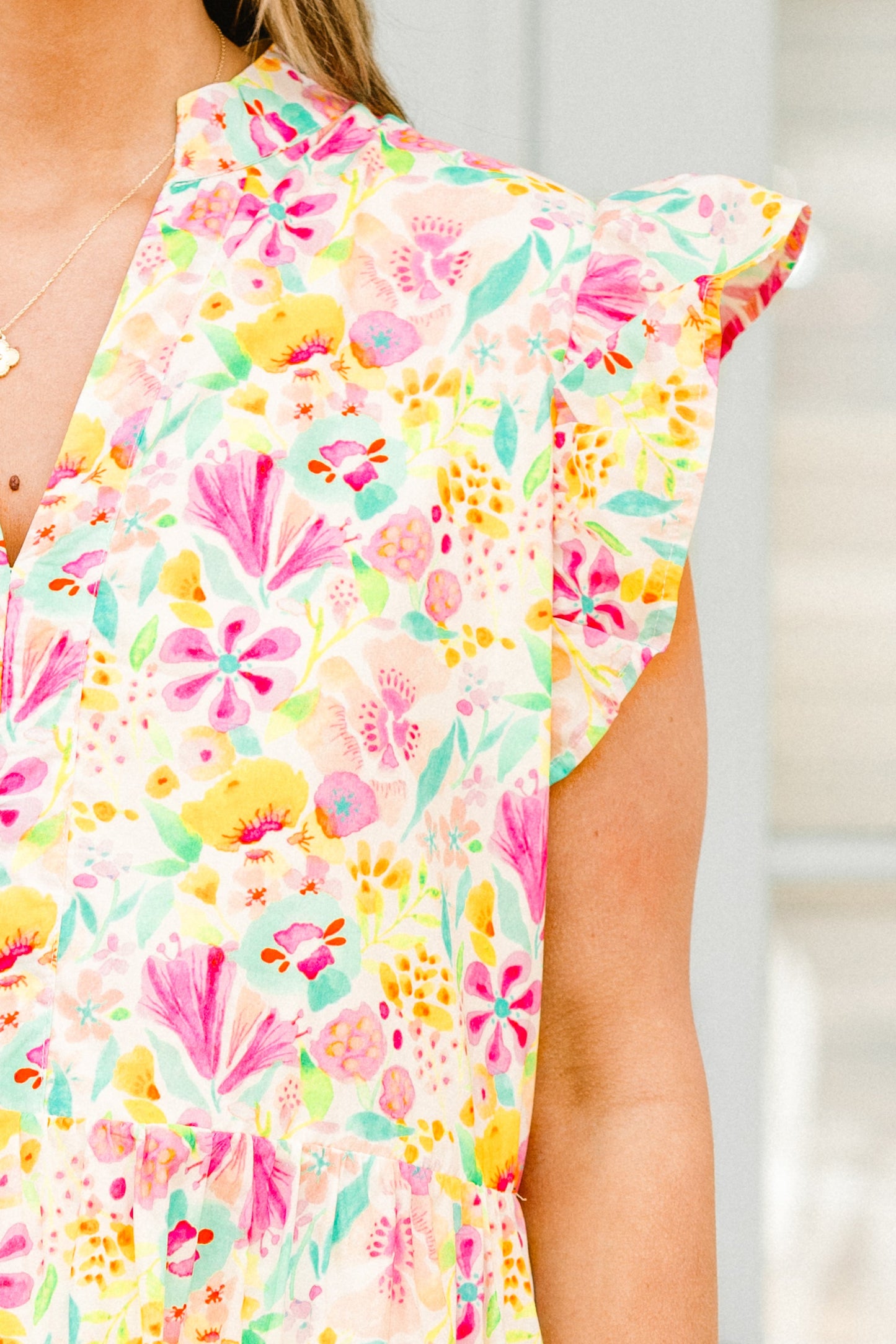 Simplemente El Vestido Midi Vibe, Rosa
