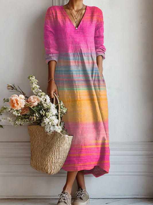 Capucine | Vestido Impreso Degradado