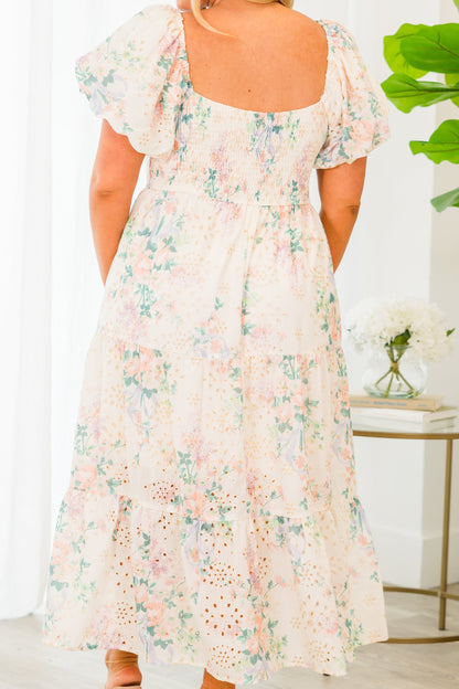 Vestido Still On For Brunch, Crema Multi