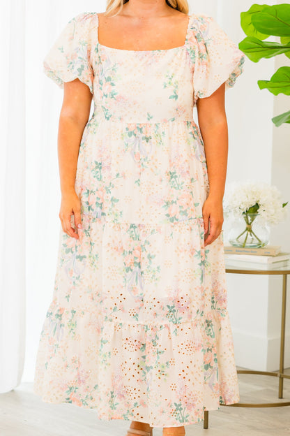 Vestido Still On For Brunch, Crema Multi