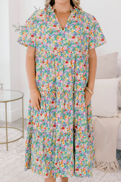 Vestido Straight Shot, Floral Rosa