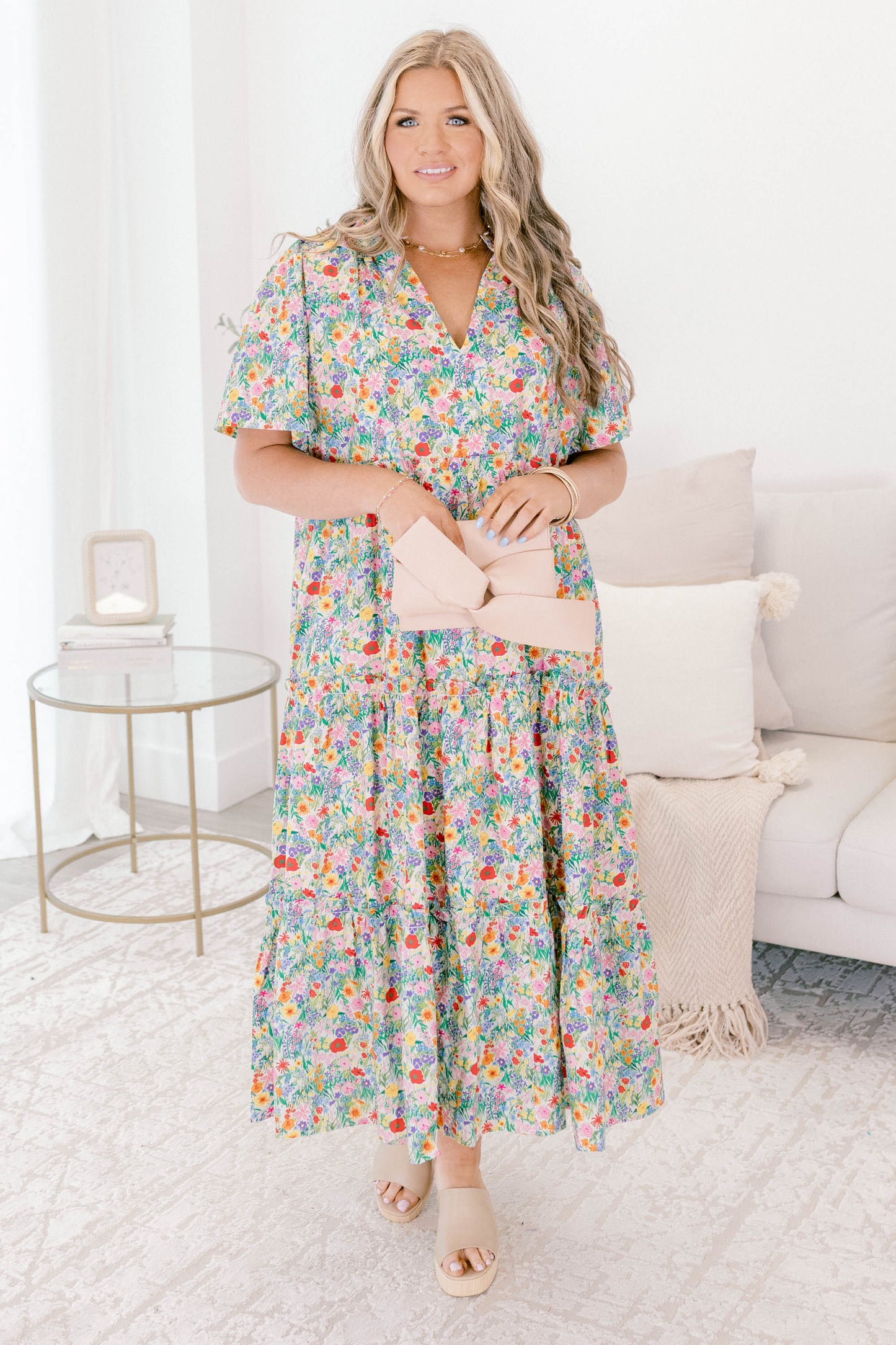 Vestido Straight Shot, Floral Rosa