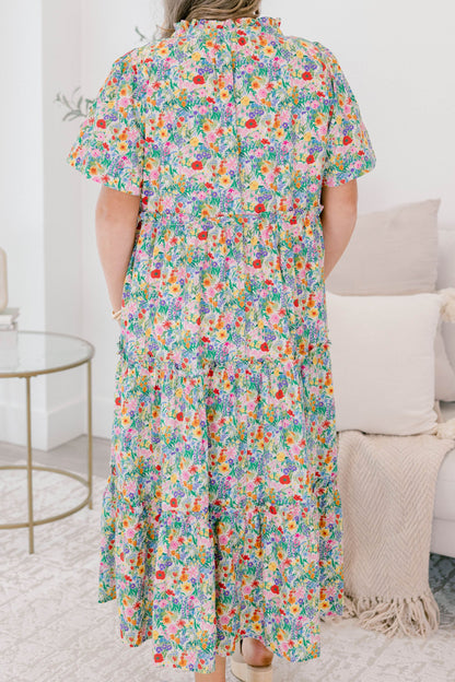 Vestido Straight Shot, Floral Rosa