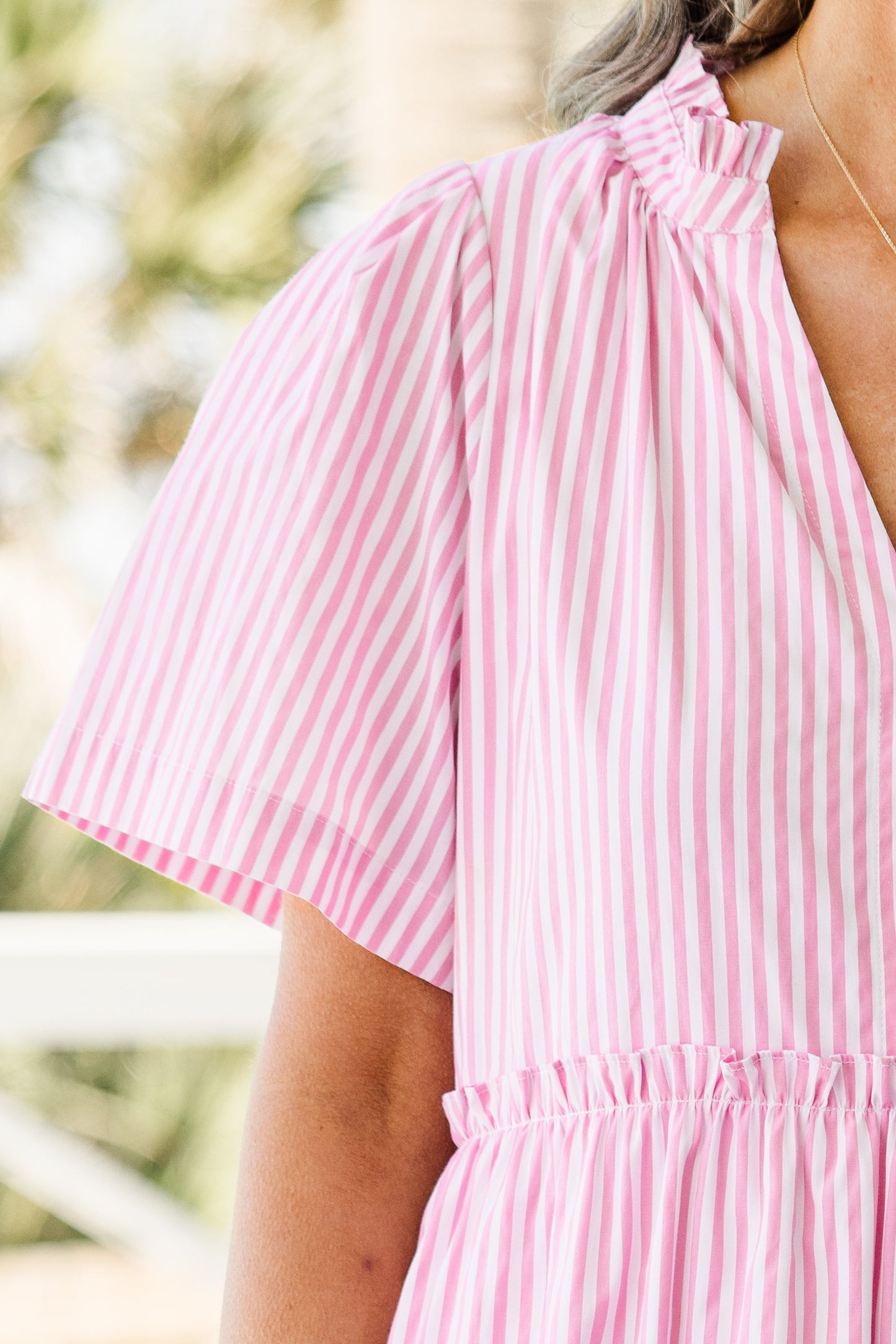 Vestido Straight Shot, Rayas Rosas