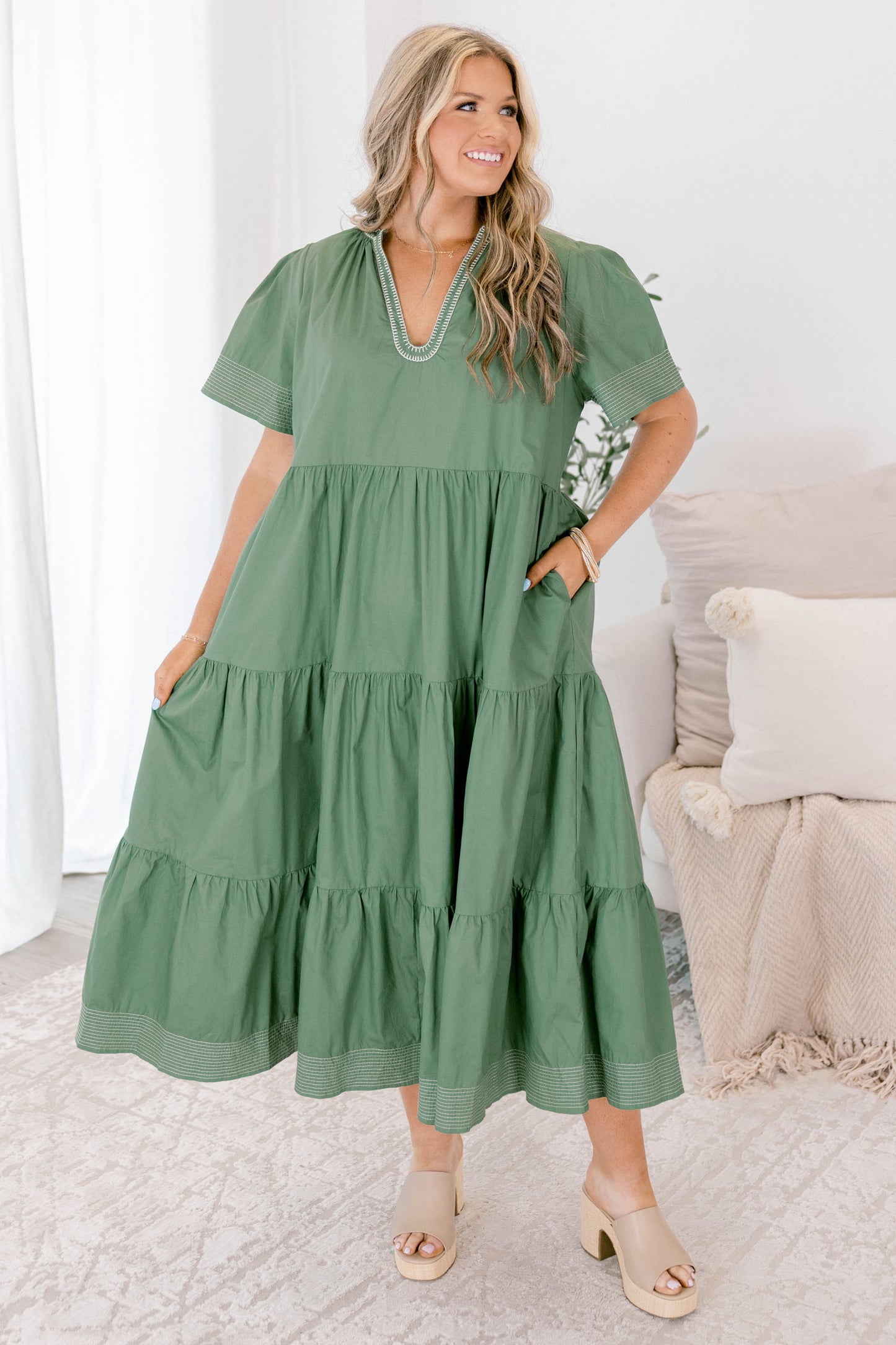Vestido Straight Shot, Salvia