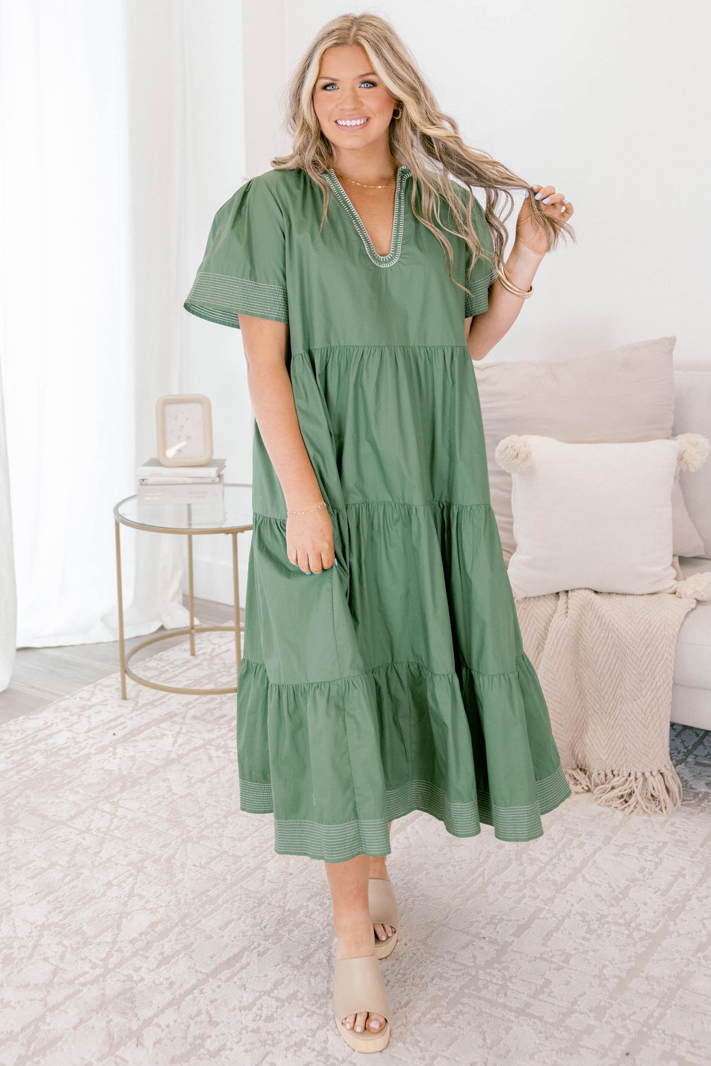 Vestido Straight Shot, Salvia