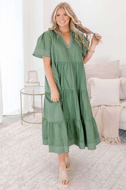 Vestido Straight Shot, Salvia