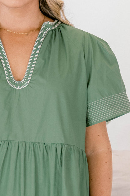 Vestido Straight Shot, Salvia