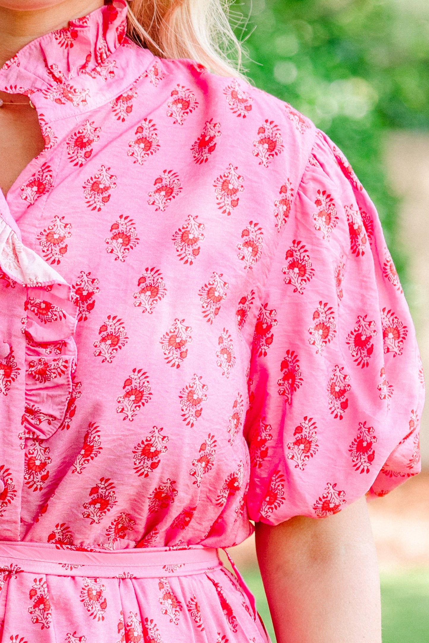 Vestido de Picnics de Verano, Fucsia