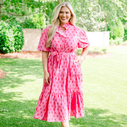 Vestido de Picnics de Verano, Fucsia