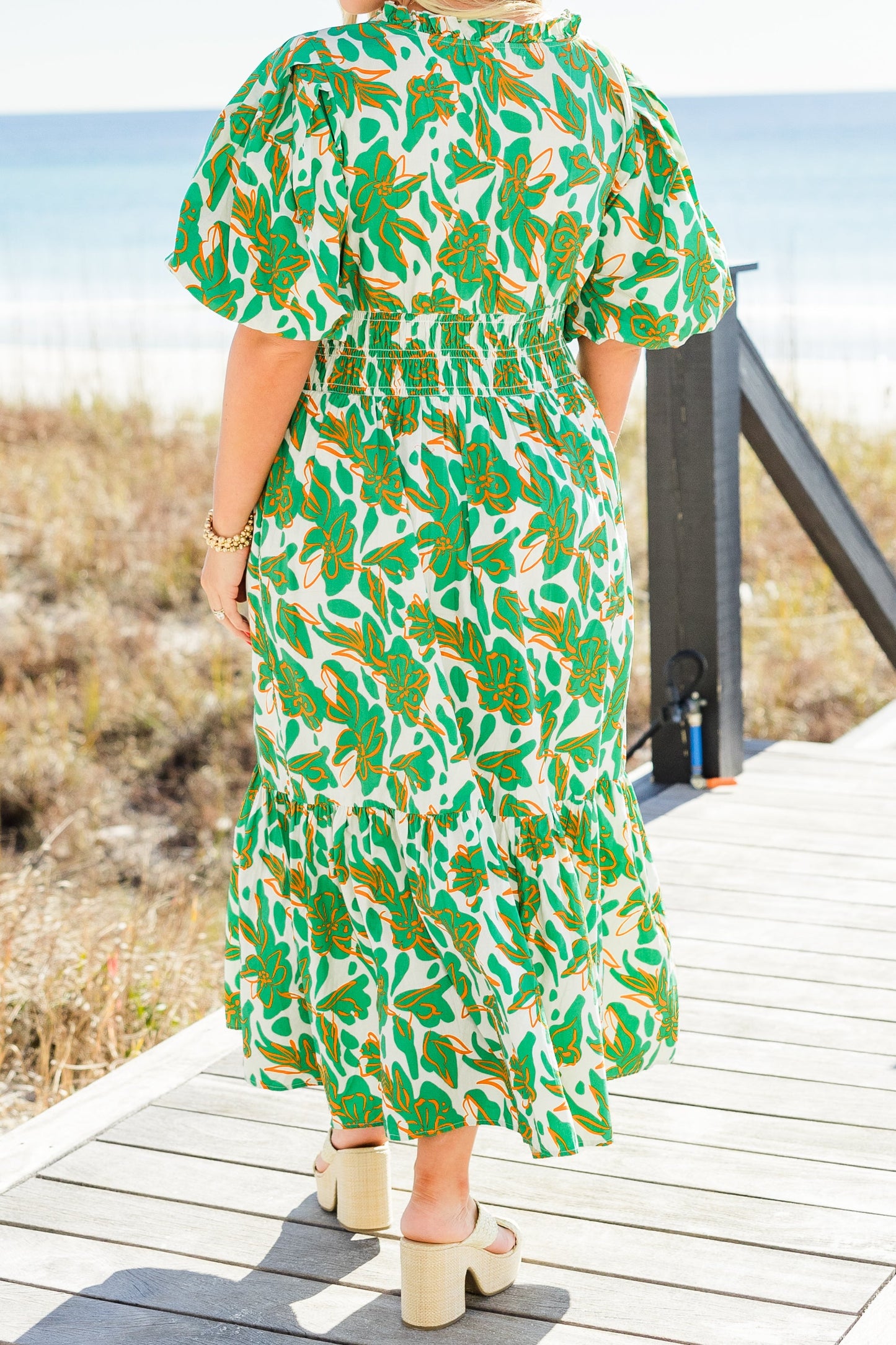 Vestido Maxi Paseo Soleado, Verde