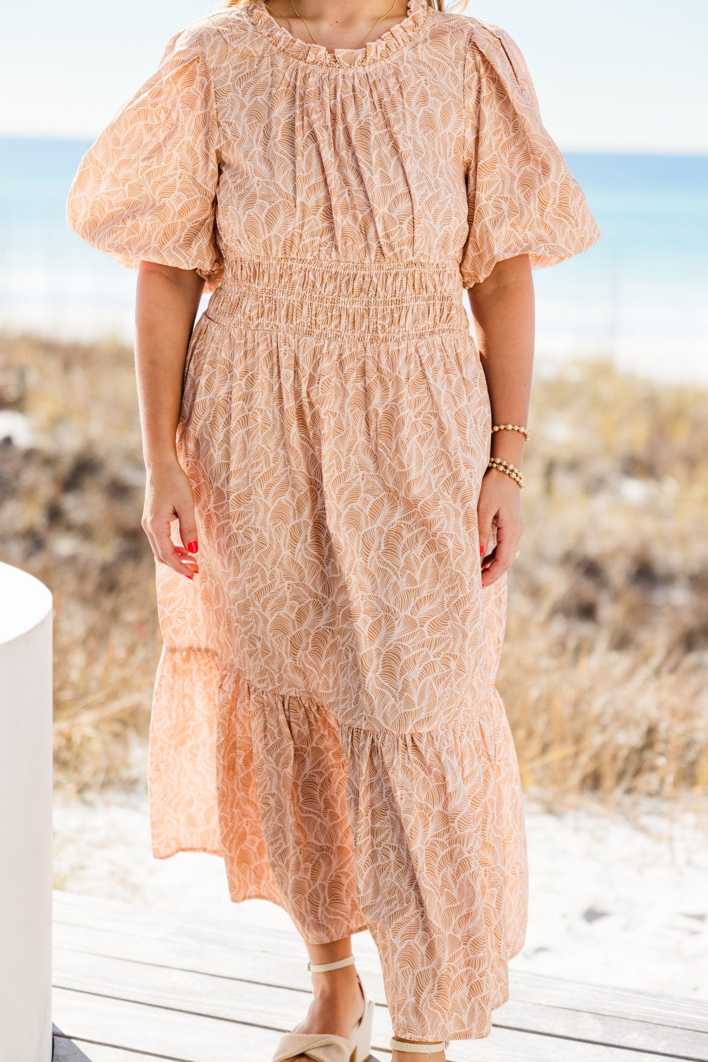 Vestido Maxi Paseo Soleado, Topo