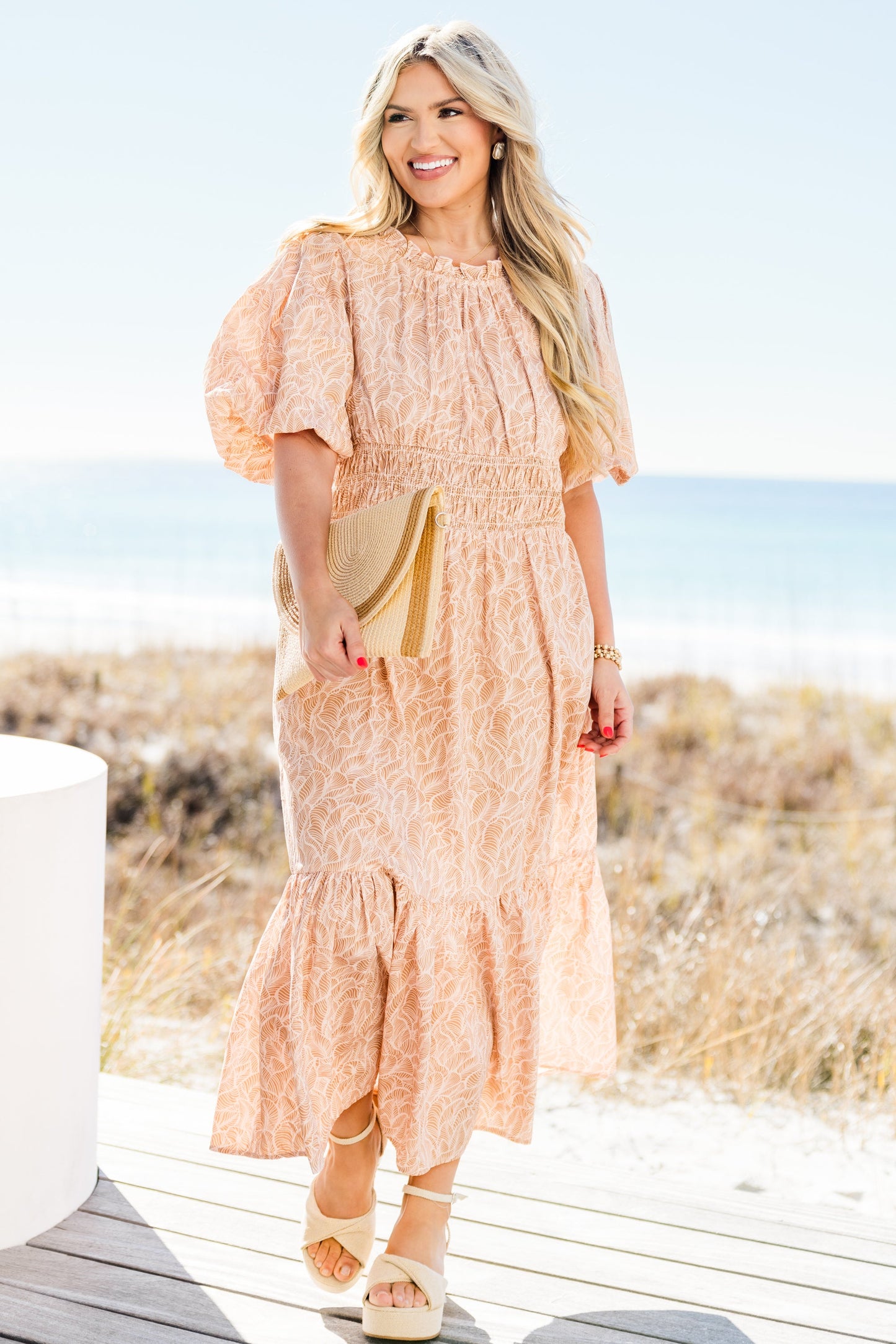 Vestido Maxi Paseo Soleado, Topo