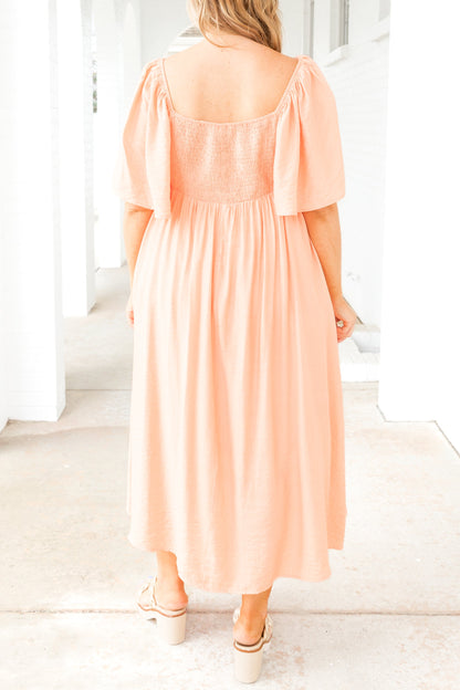 Vestido Maxi Sweet Lady, Durazno