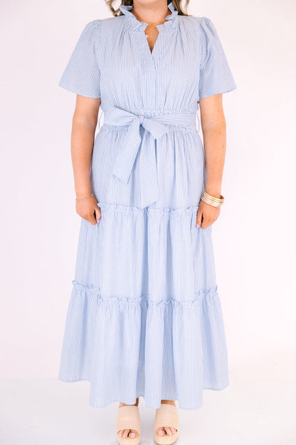 Vestido Pensamientos Dulces, Rayas Azules