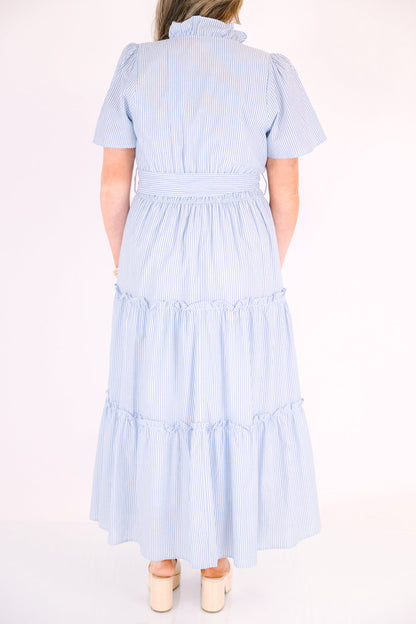 Vestido Pensamientos Dulces, Rayas Azules