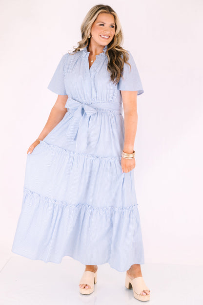 Vestido Pensamientos Dulces, Rayas Azules