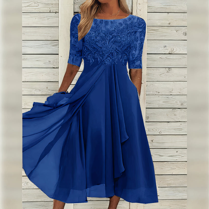 Puck™ - Elegante vestido midi de encaje