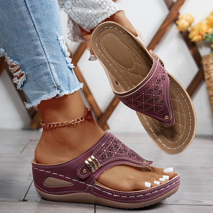 Léonie | Sandalias de Tacón Abertas Chic