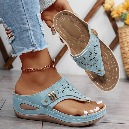 Léonie | Sandalias de Tacón Abertas Chic