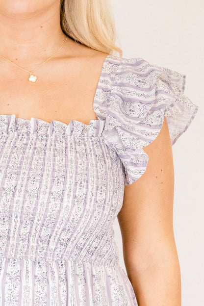 El Vestido Maxi Canción de las Flores Silvestres, Púrpura