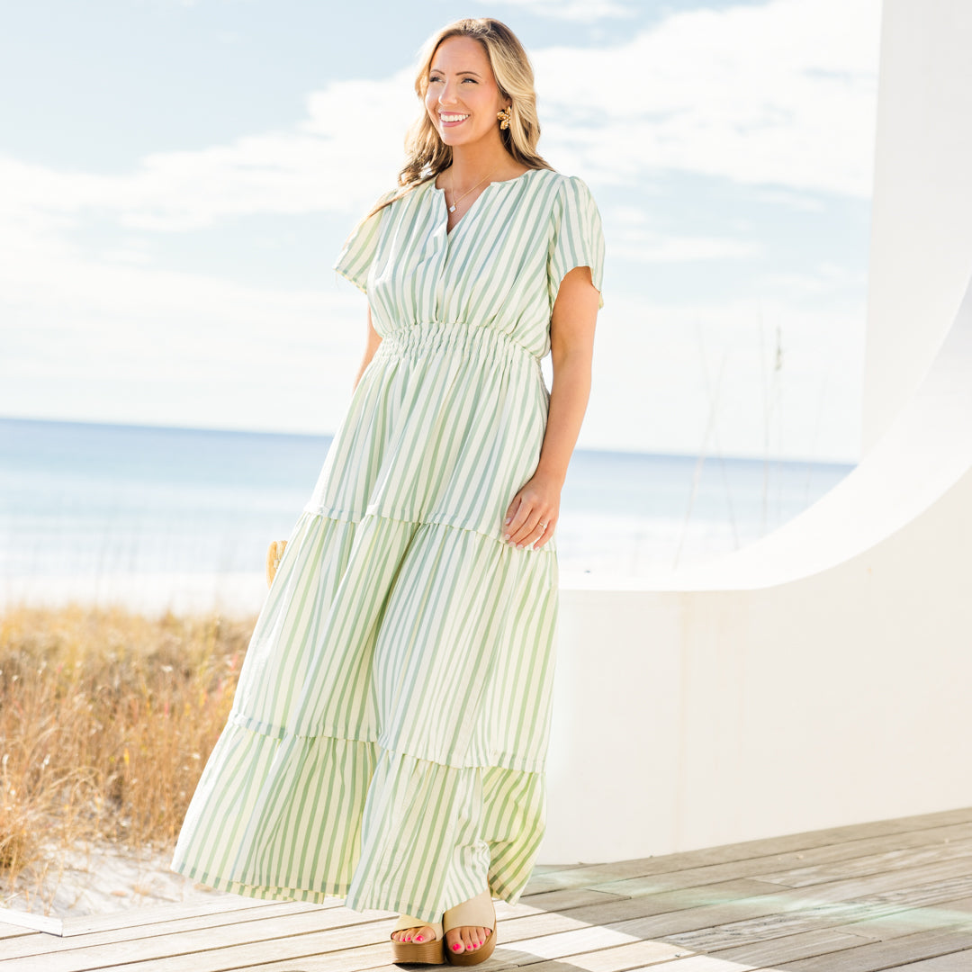 Vestido Maxi This & That, Verde