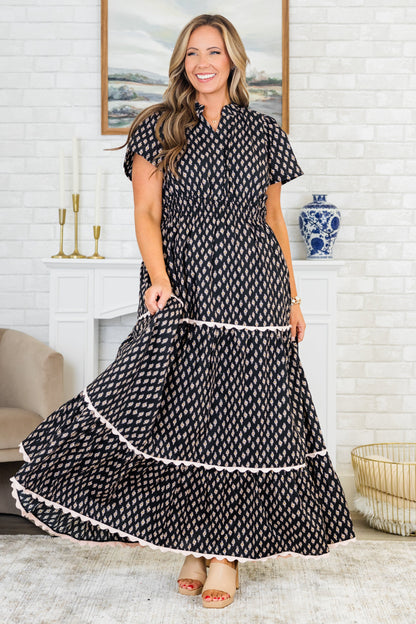 Vestido Maxi Tiny Moments, Negro