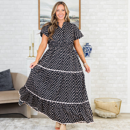 Vestido Maxi Tiny Moments, Negro