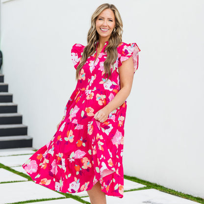 Vestido Maxi Too True, Magenta