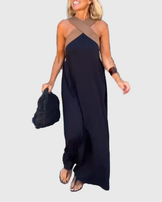 Léna | Vestido Maxi Cruzado Elegante