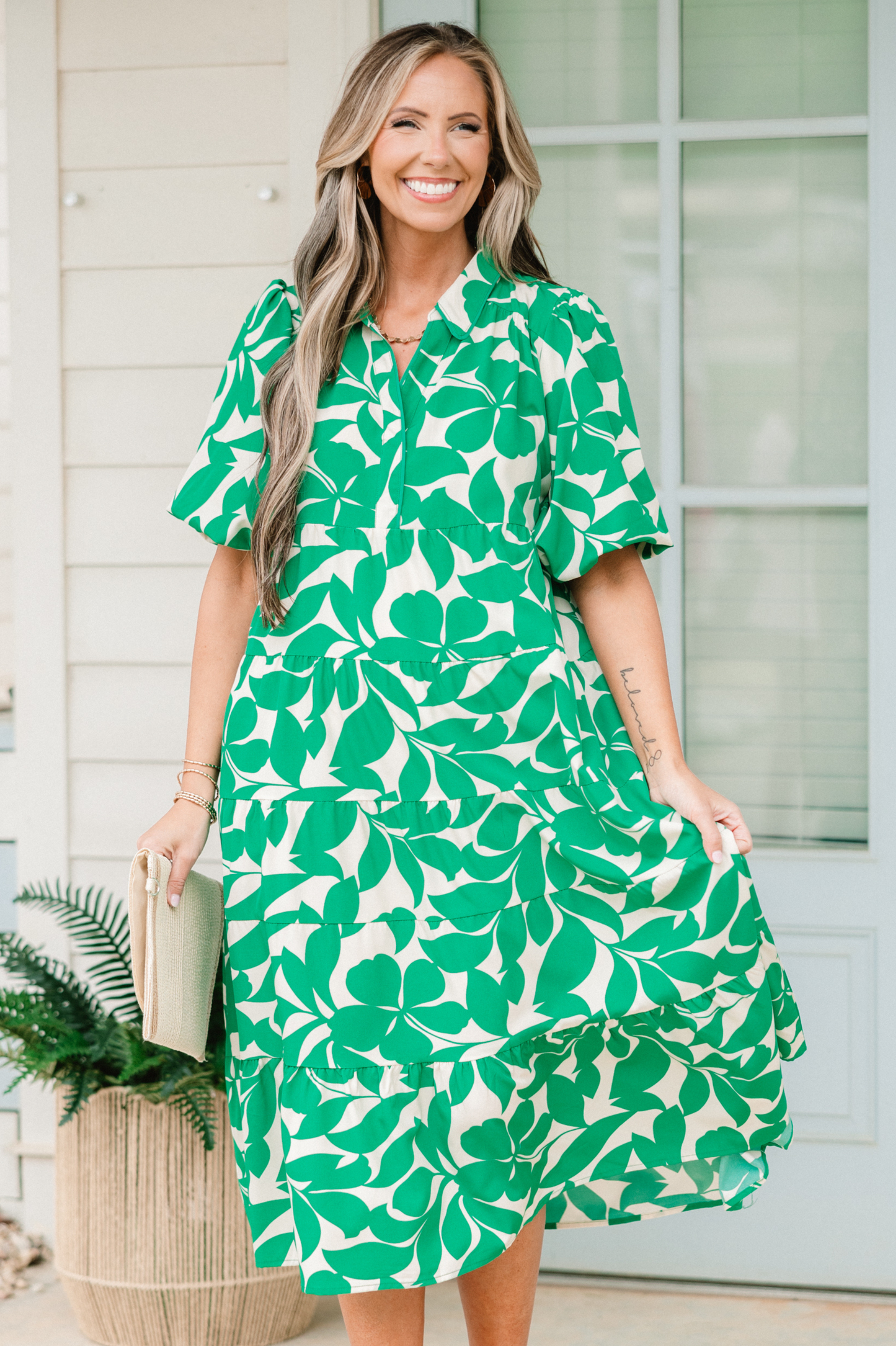 Vestido Midi Cena Con Las Chicas, Verde