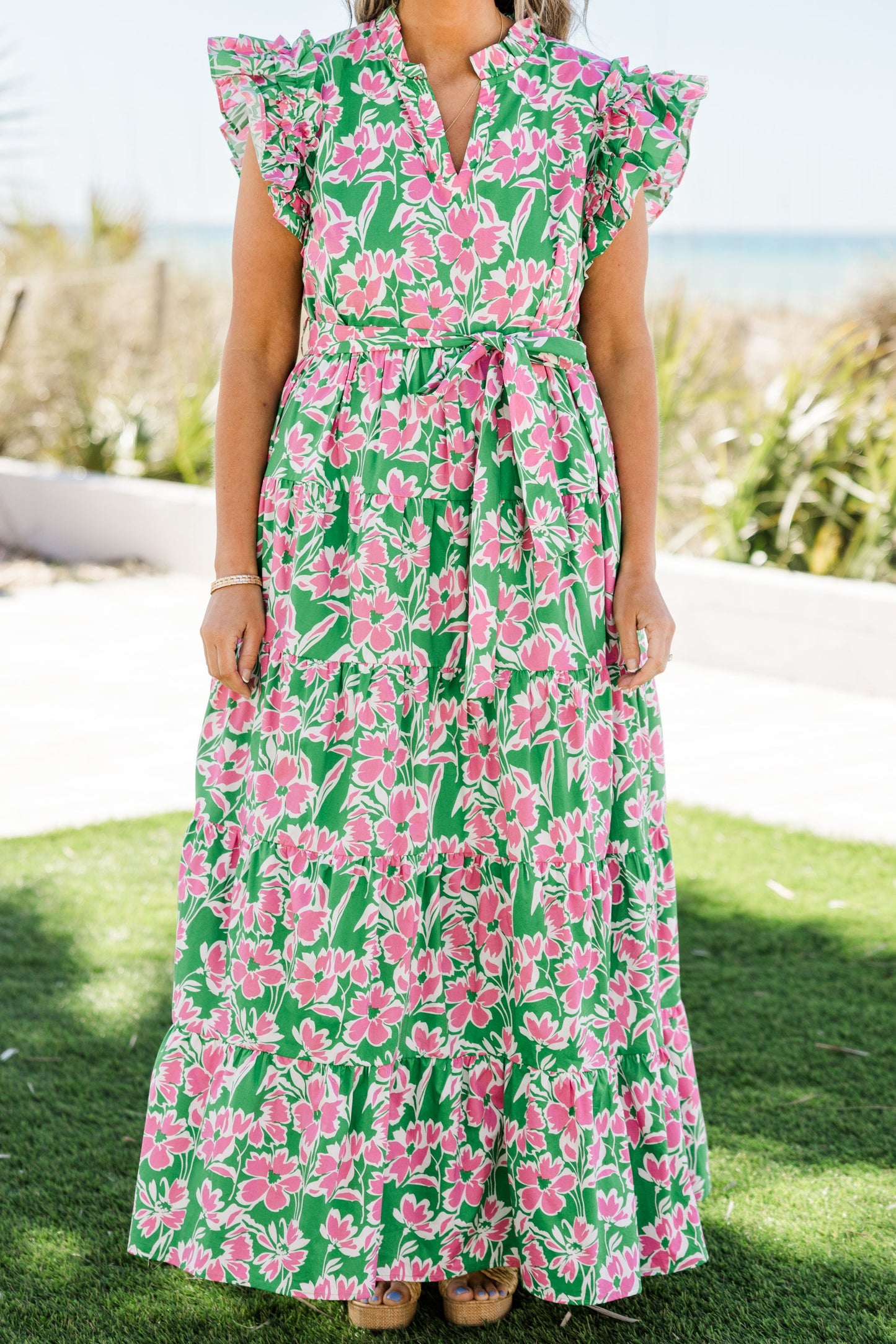 Vestido Jardín Veneciano, Verde