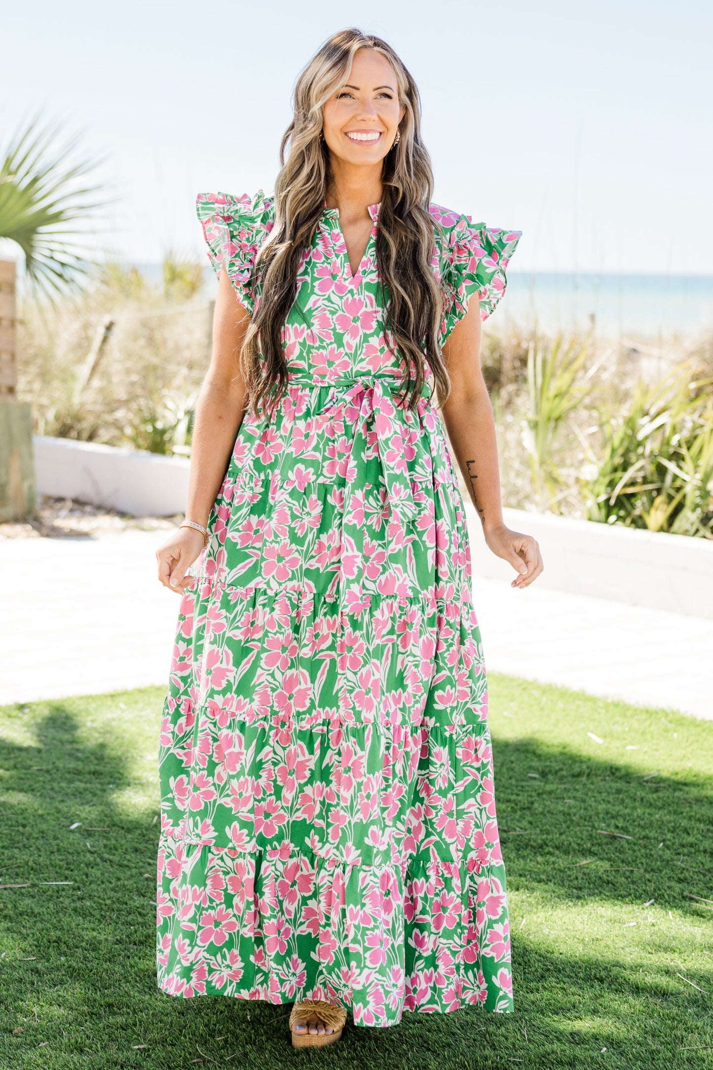 Vestido Jardín Veneciano, Verde