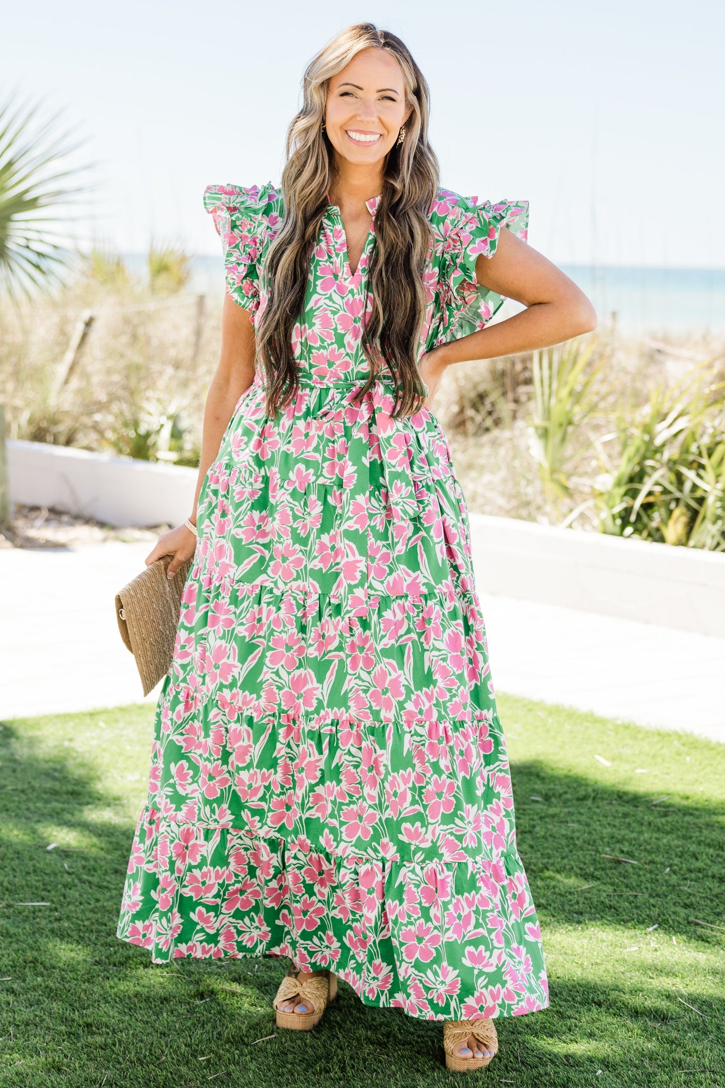 Vestido Jardín Veneciano, Verde