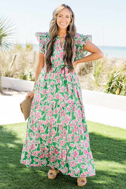 Vestido Jardín Veneciano, Verde